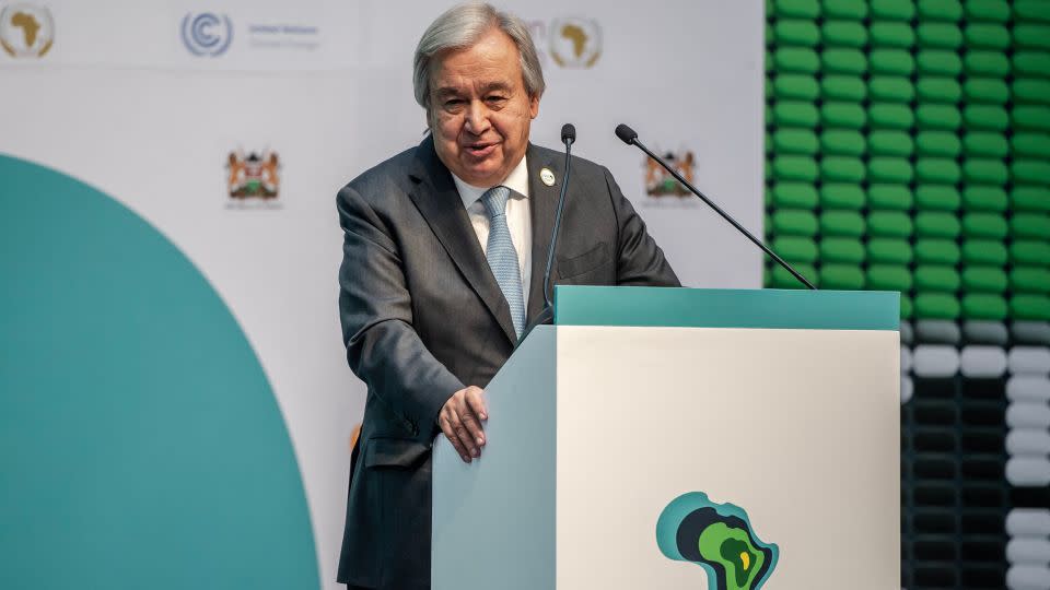 At the Africa Climate Summit, UN Secretary General Antonio Guterres noted that the continent was responsible for less than four per cent of global carbon emissions. - LUIS TATO/AFP/AFP via Getty Images