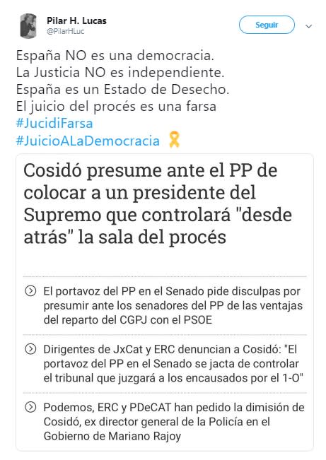 ¿Farsa o justicia? División de opiniones en las redes sobre el juicio del procés