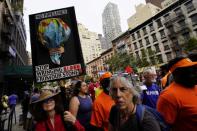 Activists kick off Climate Week with protest against fossil fuels in New York City