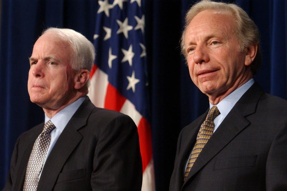 Joe Lieberman with John McCain, 2003