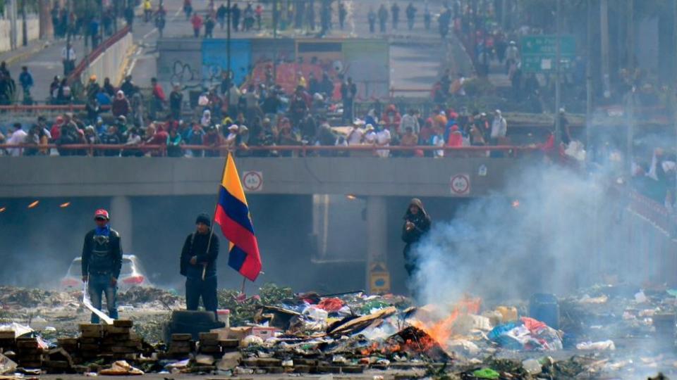 Protestas en Ecuador en 2013.