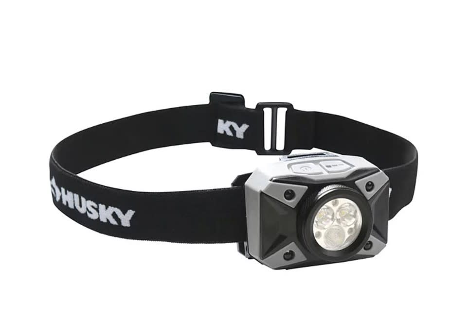 HUSKY 500 Lumen Dual Beam LED Headlight. (Image via The Home Depot)