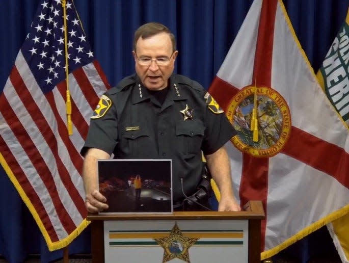 Polk County Sheriff Grady Judd offers more detail Monday on a Saturday night crash east of Lake Wales that killed a Winter Haven woman and a couple from Port St. Lucie. The sheriff said the 22-year-old woman who caused the crash was driving close to 100 mph.