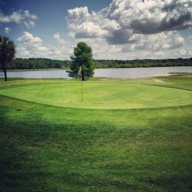 The Country Club at Lake City features a scenic stretch of holes that wraps around a lake, beginning with the par-4 fourth hole.