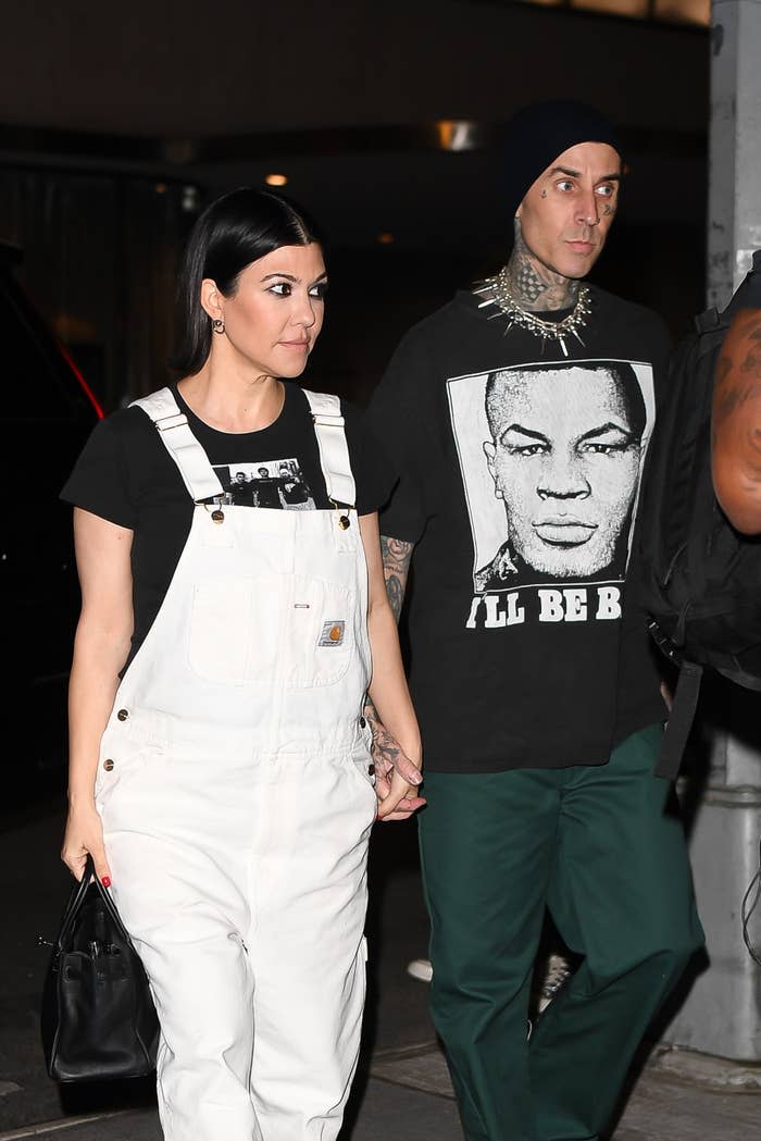 Closeup of Kourtney and Travis