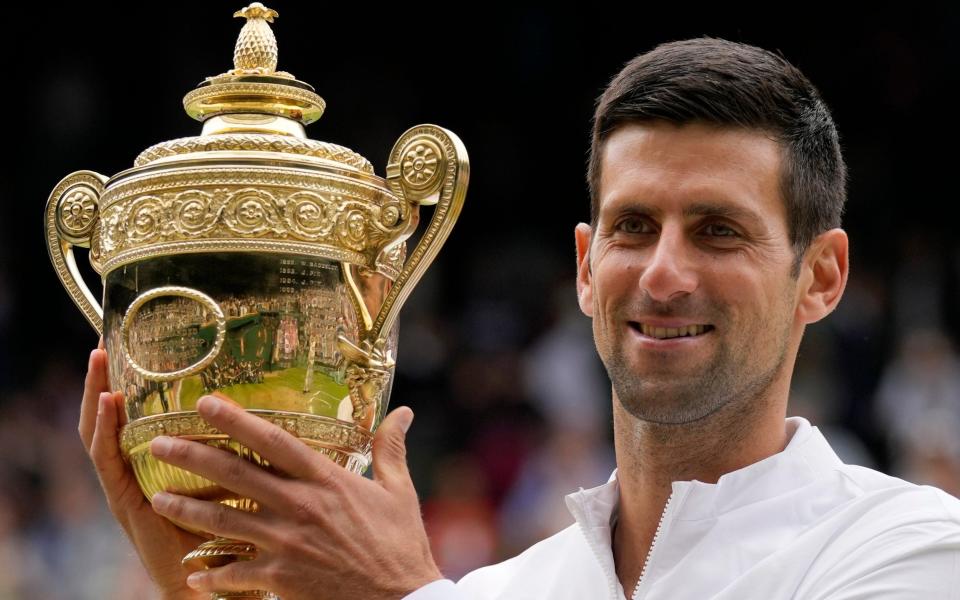 Novak Djokovic won his sixth Wimbledon title last year - AP