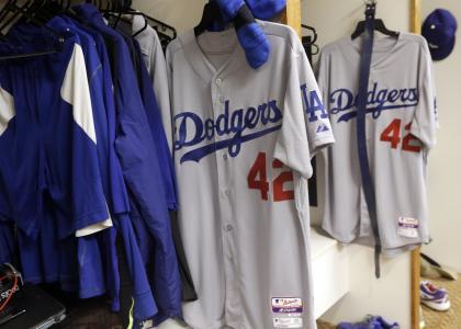 Every MLB player will wear No. 42 on Jackie Robinson Day. (AP)