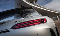 <p>Smoked taillight lenses are new for all 2020 Mercedes-AMG GT models. </p>