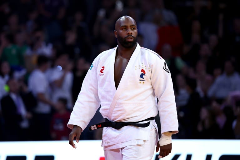 Teddy Riner lors du Grand Slam judo de Paris, le 4 février 2024 (EMMANUEL DUNAND)