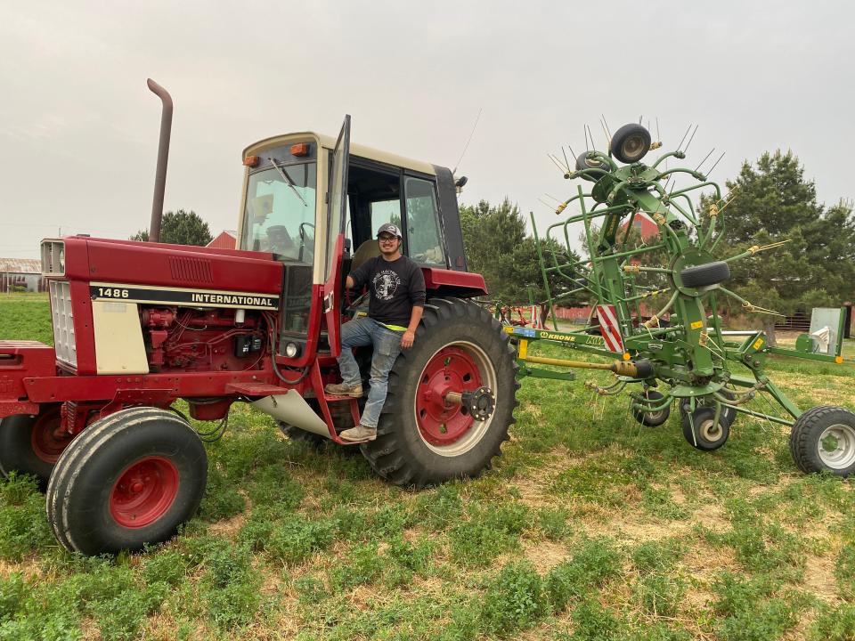 Andy Sulser became interested in farming as a profession in middle school, carrying on a family tradition.