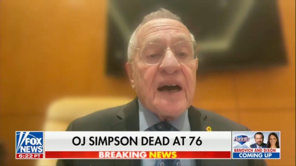 OJ Simpson’s attorney Alan Dershowitz told Fox on Thursday that he would’ve represented the Goldman or the Brown family “if they had called me first.” Fox News