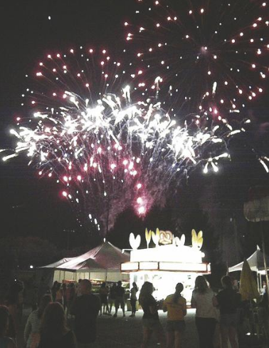 Fireworks, as seen here from a previous event, are a highlight of the Summer Sunset Blast held on Labor Day weekend at Silver Springs Park in Stow. This year, stormy weather forced the city to postpone the fireworks until this Friday for a Flannel, Food Trucks & Fireworks event.