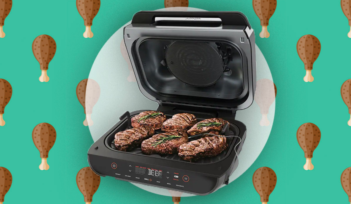 Save $65 on the Ninja Foodi smart indoor grill at QVC