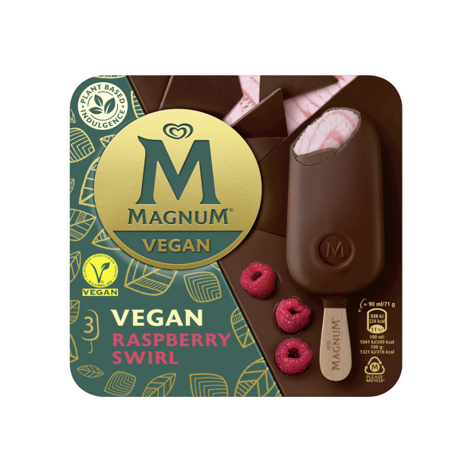 magnum vegan raspberry swirl