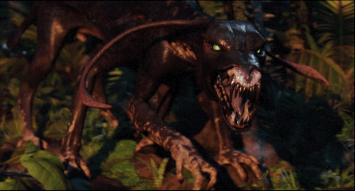 <p>Pandora’s vicious six-legged predator comes alive in this model, one of many life-sized creatures populating the exhibit. </p>