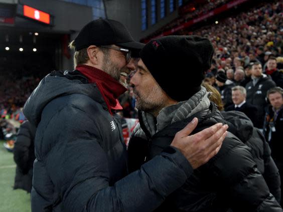 Guardiola and Klopp have raised the bar in English football (Getty)