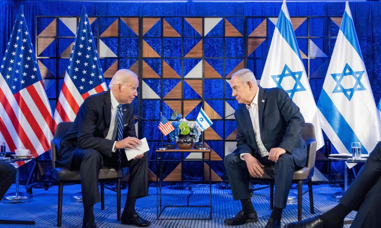 <span>Benjamin Netanyahu has pushed back after Joe Biden criticised his approach to the war in Gaza.</span><span>Photograph: White House/Zuma/Shutterstock</span>