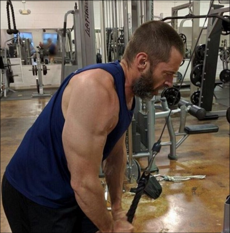 Hugh gave his Wolverine co-stars some fitsperation by training everyday on set at 4.30am (INSTAGRAM)