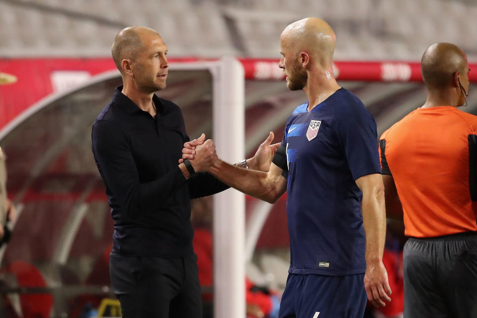 While he might not ultimately be part of the 2022 World Cup squad, Michael Bradley has plenty to offer Gregg Berhalter’s U.S. teams going forward. (Getty)