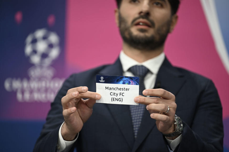  Europa Conference League draw, LIVE! Plus Champions League and Europa League draw reaction, as Manchester City, Chelsea, Manchester United and West Ham learn opponentsSpecial guest Hamit Altintop draws out the card of Manchester City FC during the UEFA Champions League 2022/23 Quarter-finals and Semi-finals Draw at the UEFA Headquarters, The House of the European Football, on March 17, 2023, in Nyon, Switzerland. 