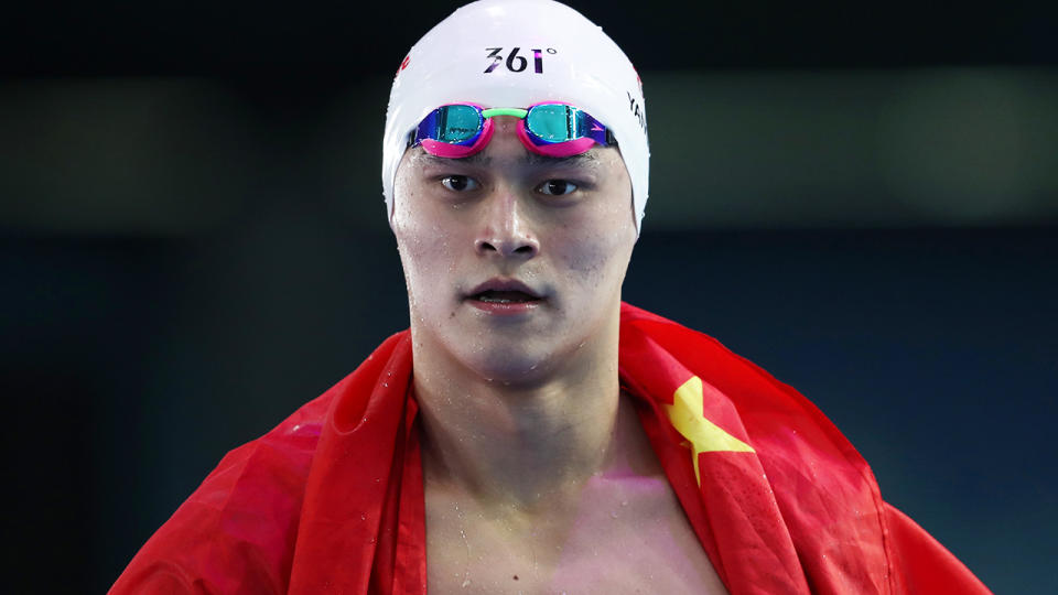Sun Yang, pictured here in action at the FINA World Championships in 2017.