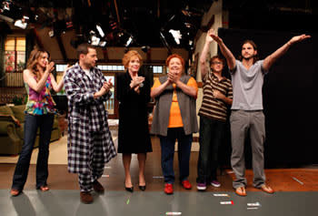 The "Two and a Half Men" cast takes a bow