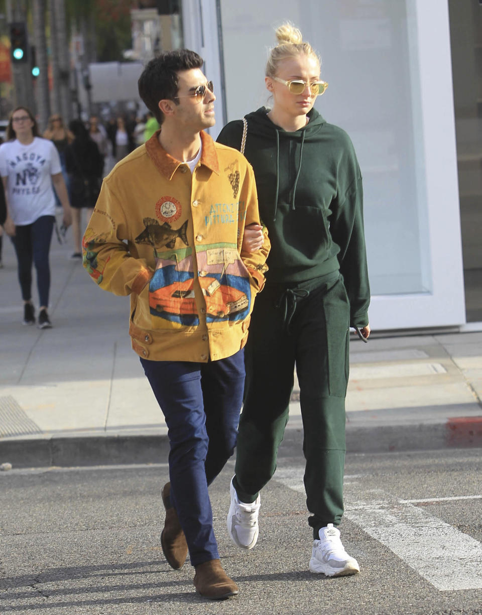 Photo by: STRF/STAR MAX/IPx 2020 1/24/20 Joe Jonas and Sophie Turner are seen in Los Angeles, CA.