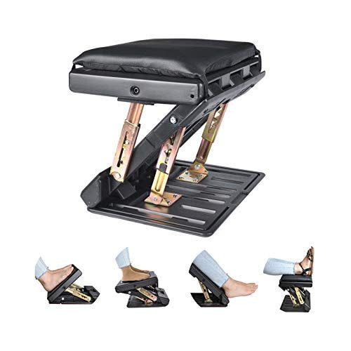 10) Adjustable Padded Under Desk Foot Rest