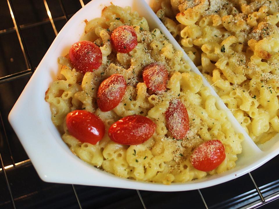 the finished ina garten macaroni and cheese