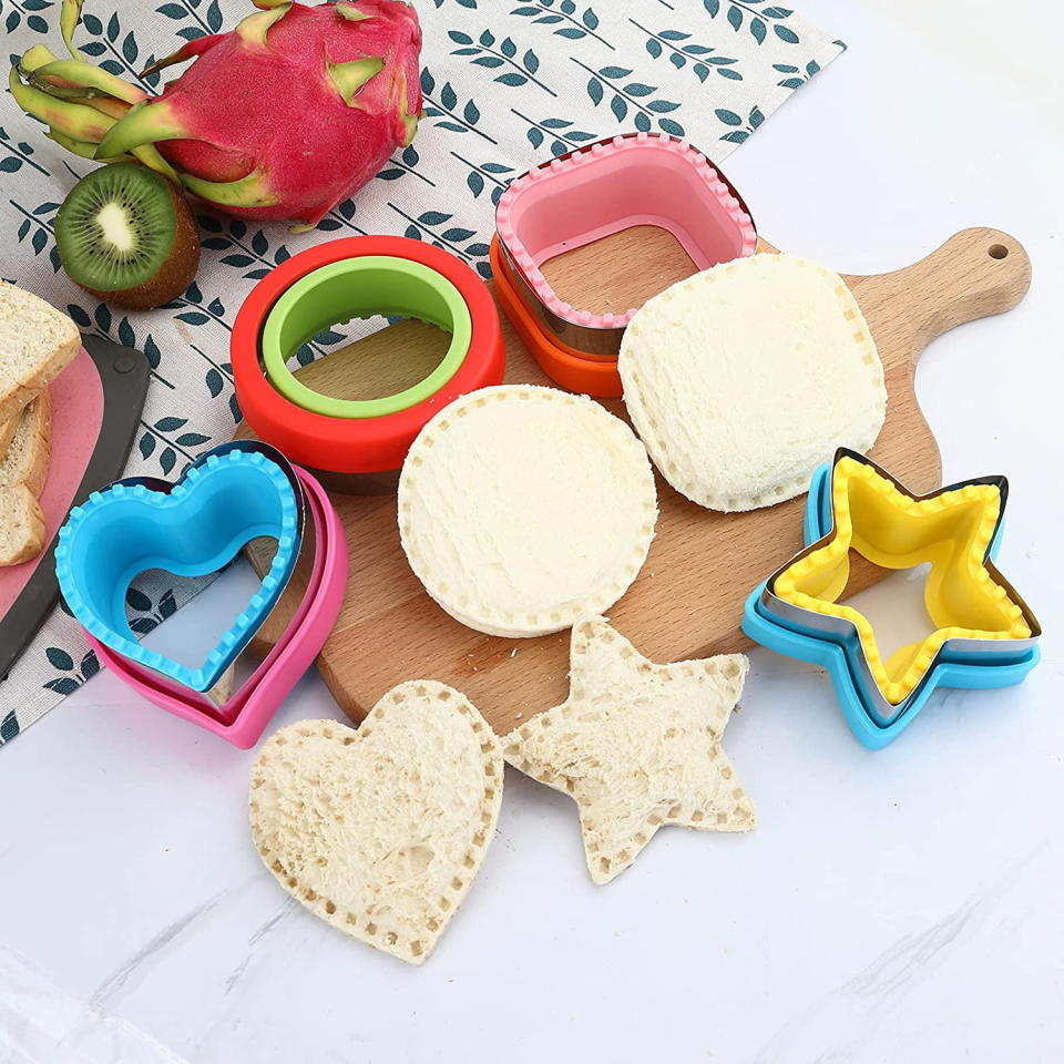 heart and star-shaped sandwich cutters