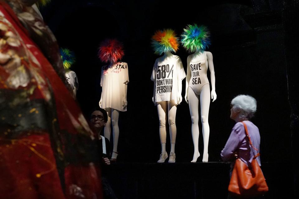 <h1 class="title">Metropolitan Museum of Art Hosts Exhibit On Punk Fashion</h1><cite class="credit">Spencer Platt/Getty Images</cite>