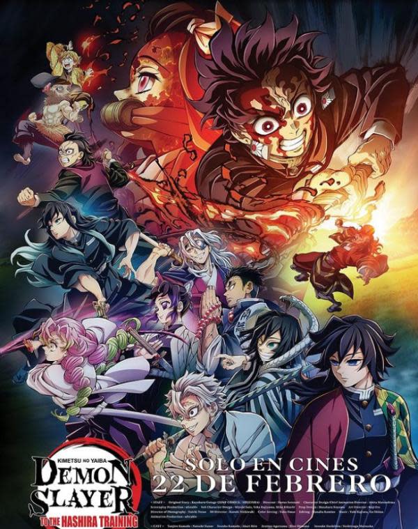 Póster de Demon Slayer: Kimetsu no Yaiba - Rumbo al Entrenamiento de los Pilares (Imagen: Instagram)