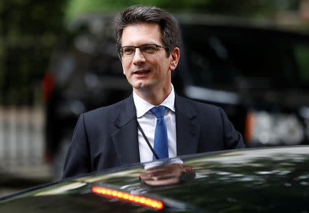Steve Baker, a minister at the Department for Exiting the European Union, leaves Downing Street, central London, Britain June 14, 2017. REUTERS/Peter Nicholls