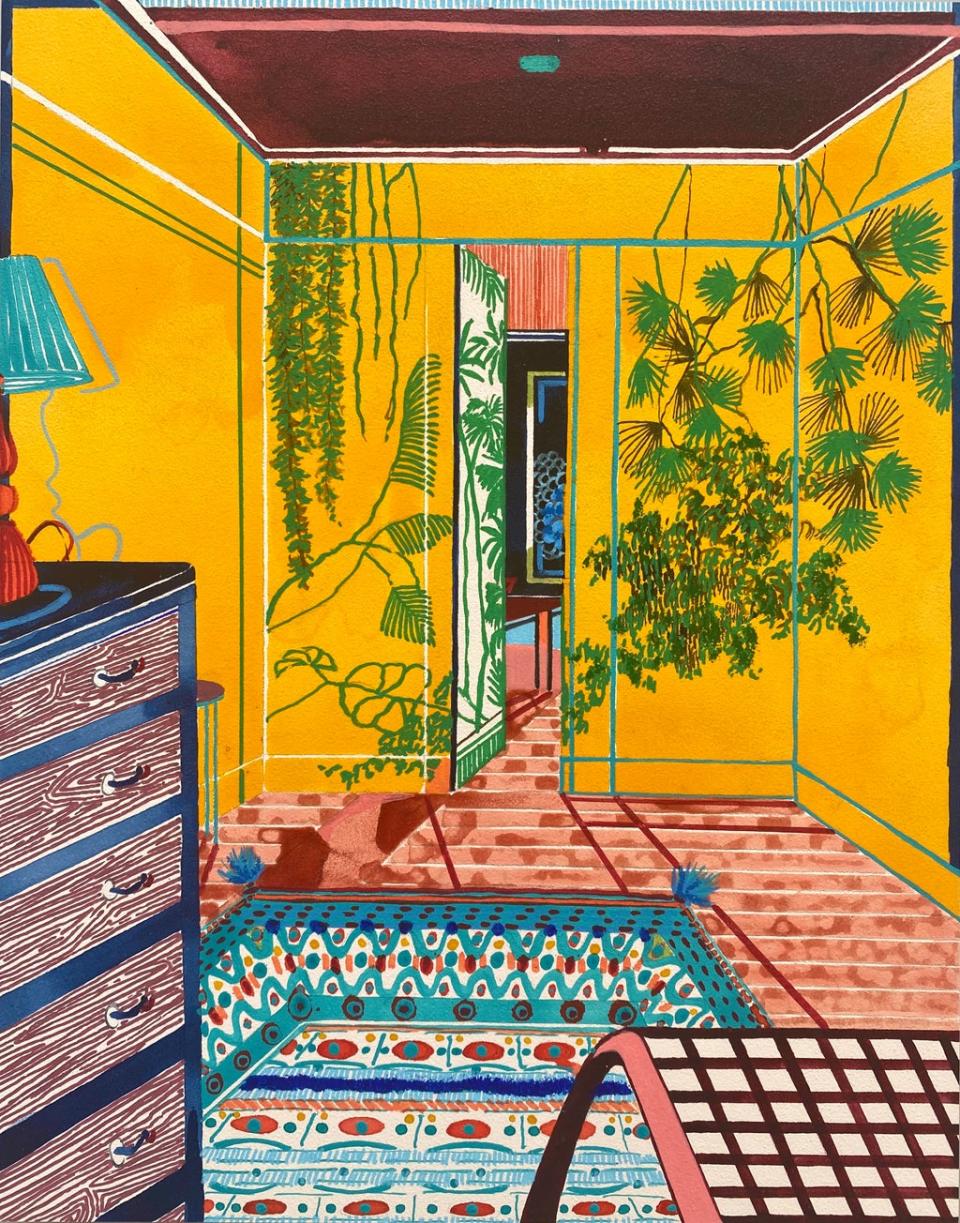 ‘Yellow Is Mellow, But Tricky To Pull Off’ by Charlotte Keates (Charlotte Keates/Arusha Gallery)