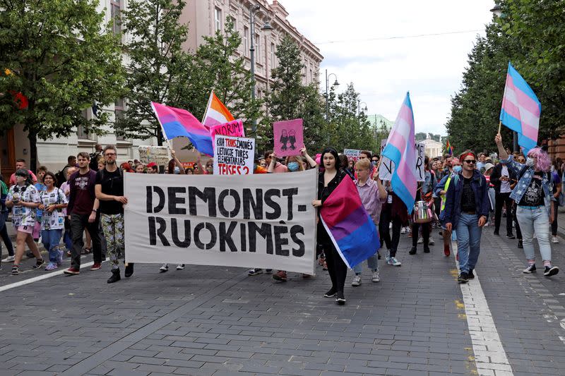 FILE PHOTO: LGBT Pride parade in Vilnius