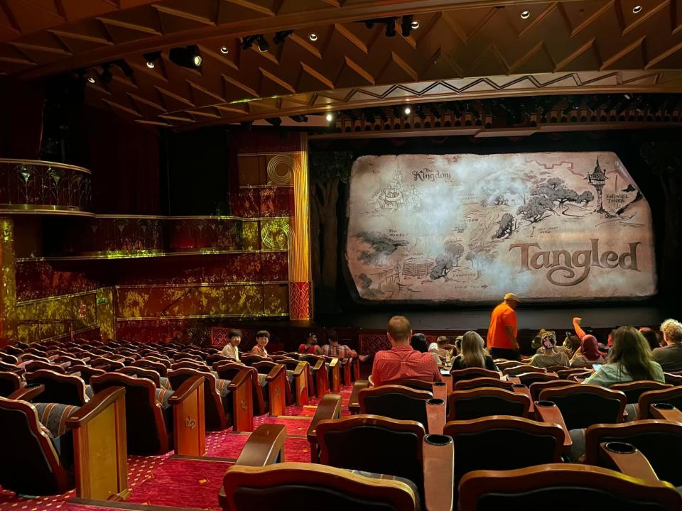 tangled disney musical on magic in a theater