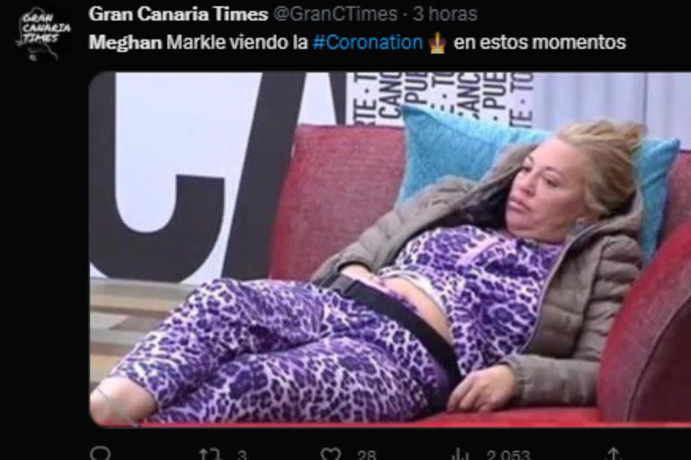 Megham Markle también fue blanco de memes (Captura Twitter)