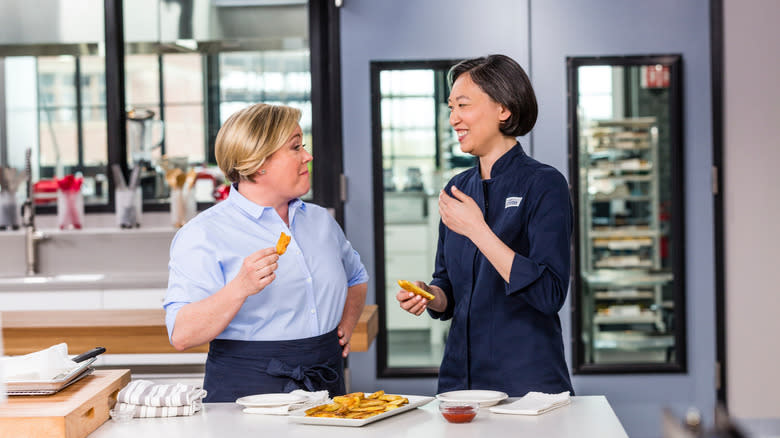 america's test kitchen chefs laughing