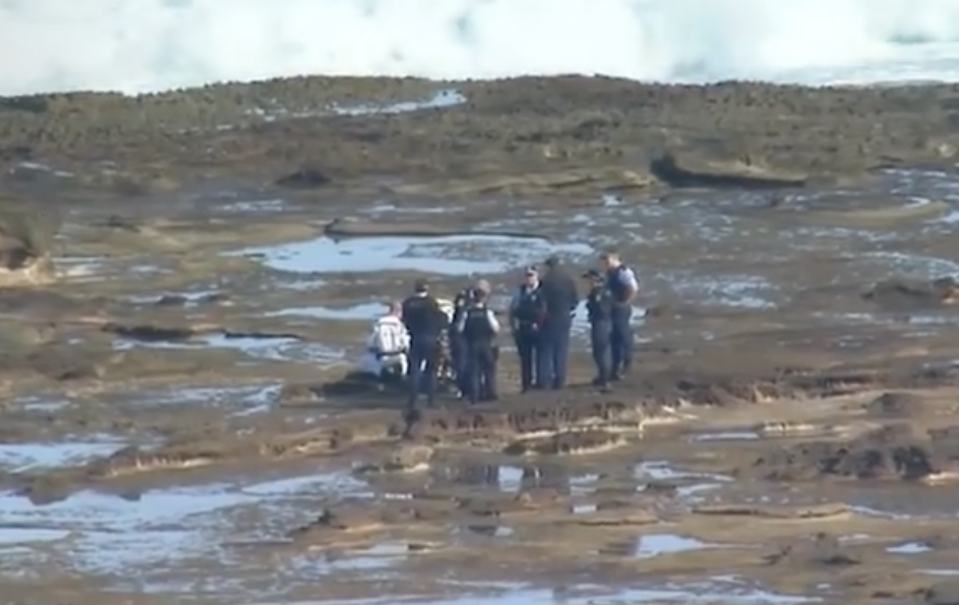 Emergency crews tend to the scene in La Perouse. Source: Nine News 