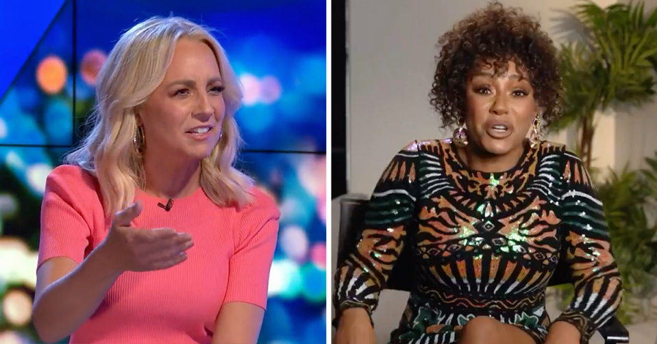 Carrie Bickmore and Mel B on The Project.