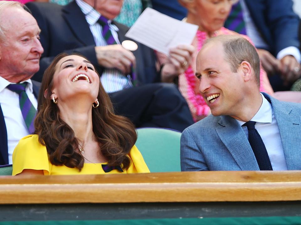 Prince William and Kate Middleton at Wimbledon 2017.