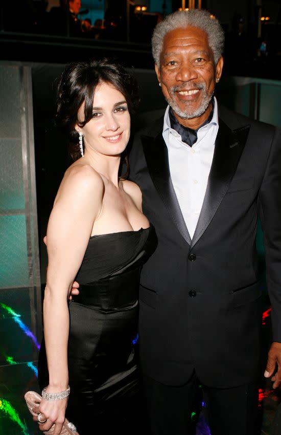 Paz Vega con Morgan Freeman en 2006