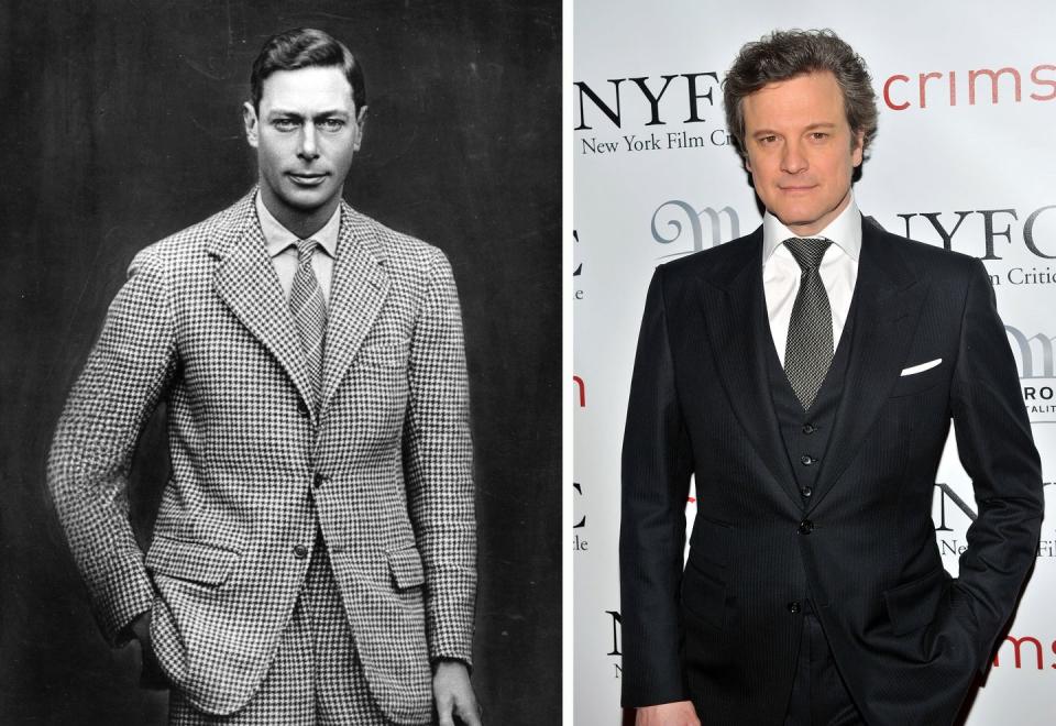 King George VI and Colin Firth