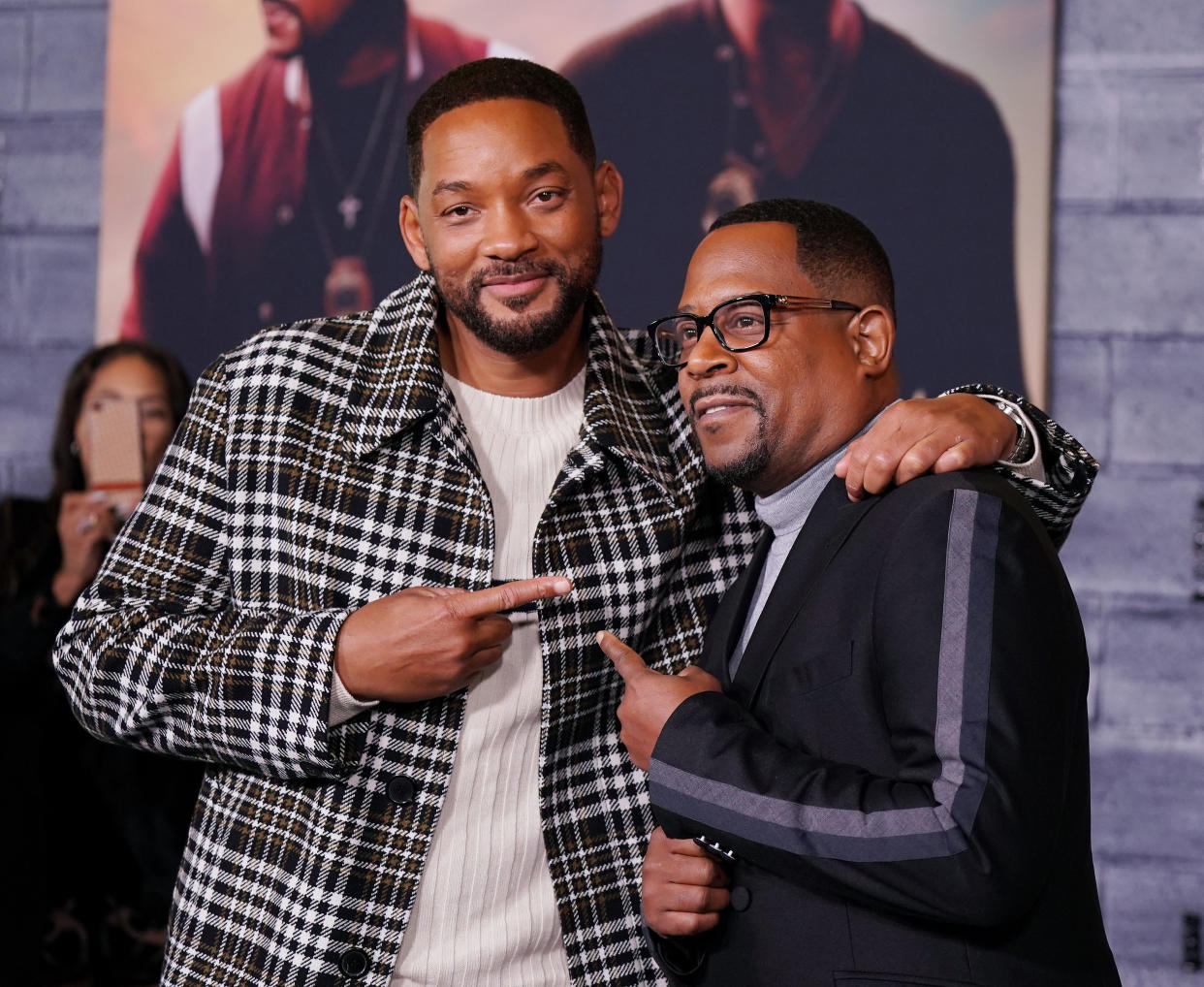 HOLLYWOOD, CALIFORNIA - JANUARY 14:  Will Smith and Martin Lawrence attend the World Premiere of 
