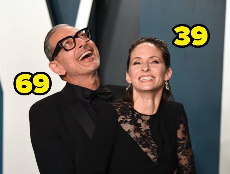 Jeff Goldblum and Emilie Livingston