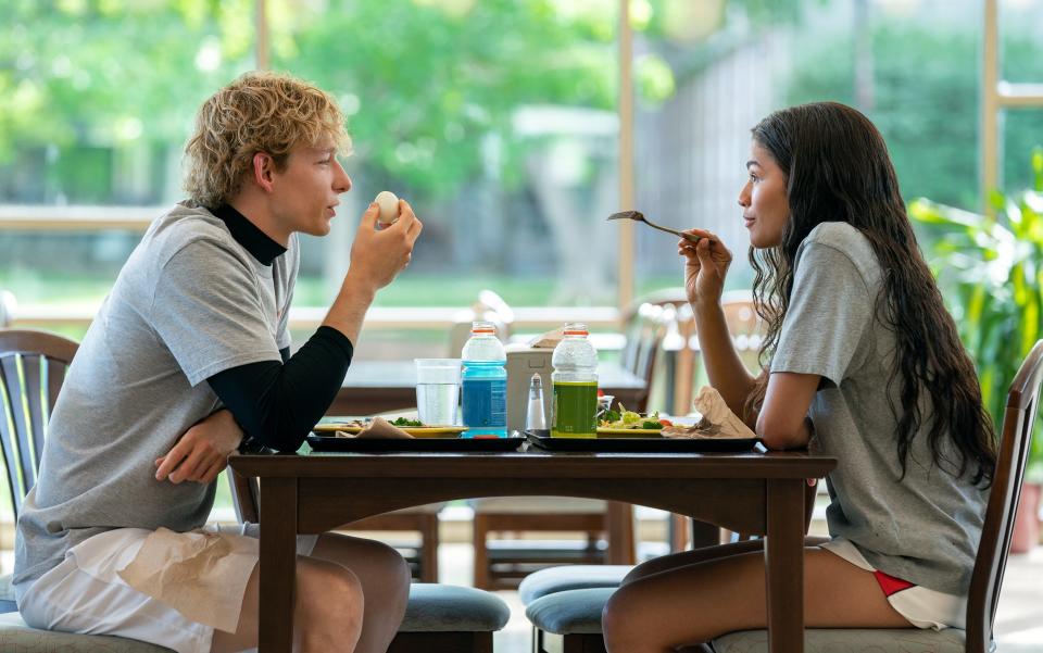 The "Challengers" is a romantic sports drama that follows Tashi Duncan (Zendaya), a former tennis star turned coach, who is attempting to turn her husband Art Donaldson into the next tennis champion.