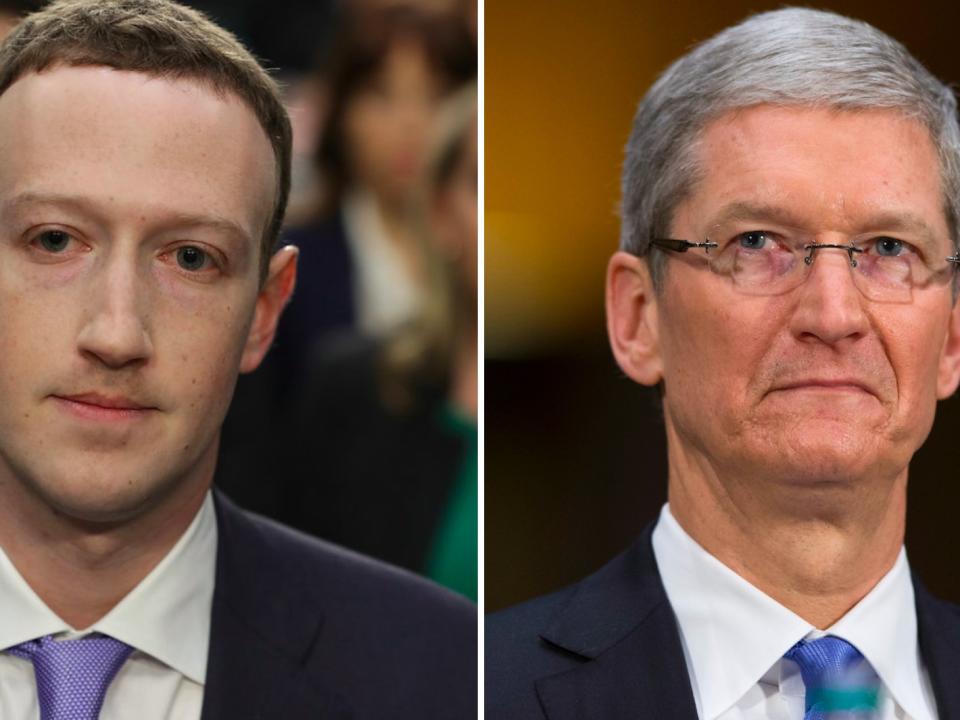 cook vs zuck, tim cook, mark zuckerberg