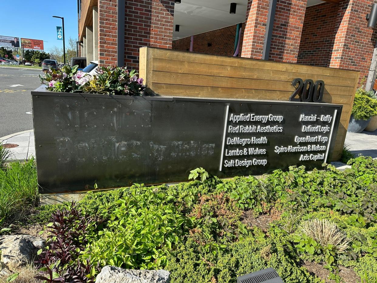 The Sickles and Bottles by Sickles names have been removed from the Anderson Building sign in Red Bank. April 22, 2024