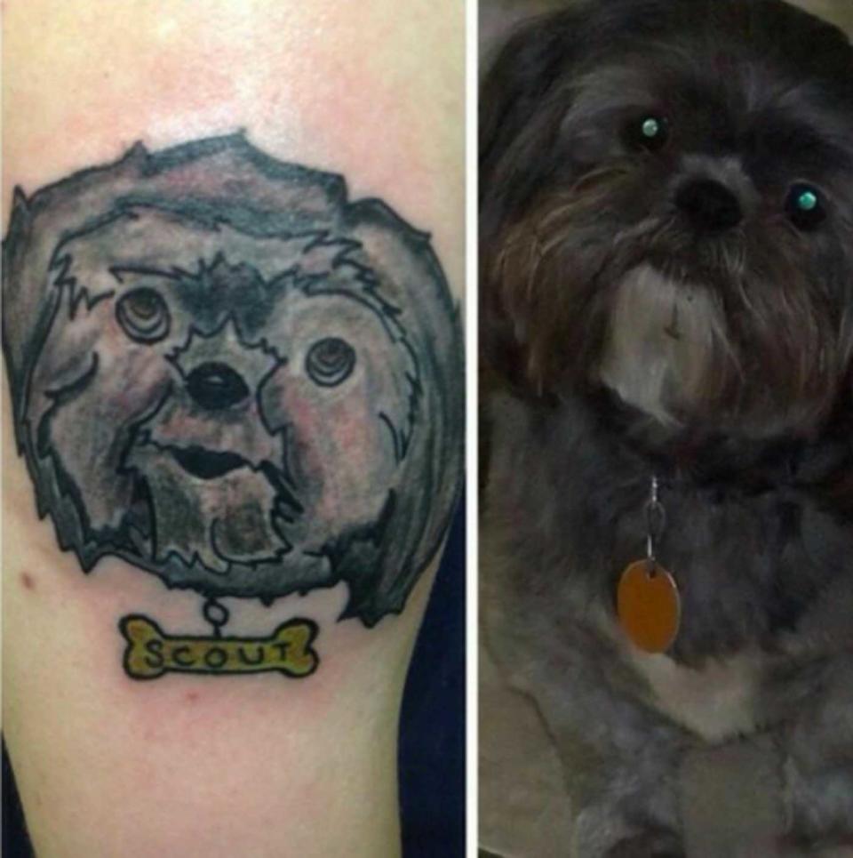 Hunde-Tattoo