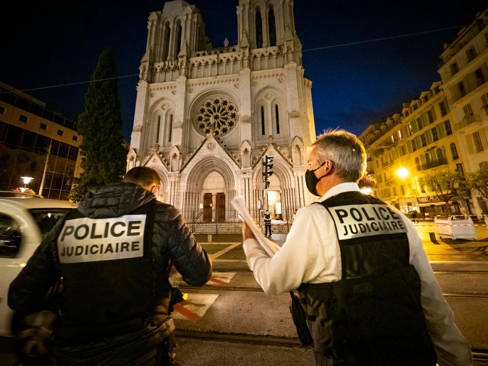 Three people were killed in a knife attack at the Notre-Dame Basilica in NiceGetty Images